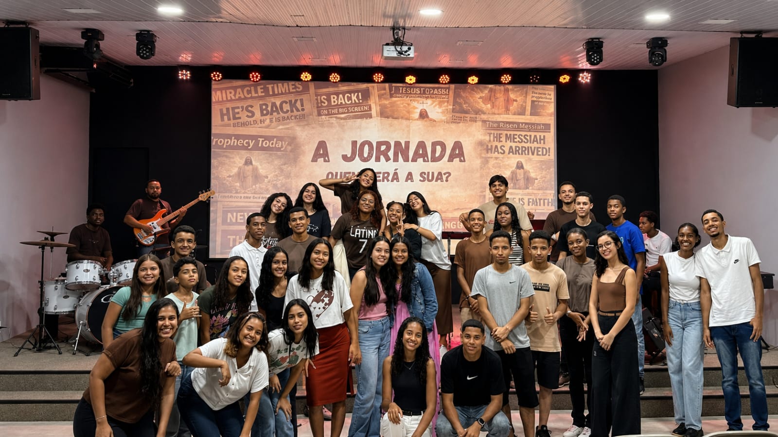Rede Jovem Aviva - momento de comunhão